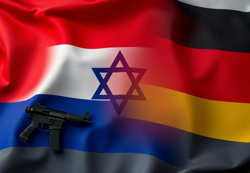 Representação visual de Germany Halts Arms Exports to Israel Amid Gaza Conflict Escalation